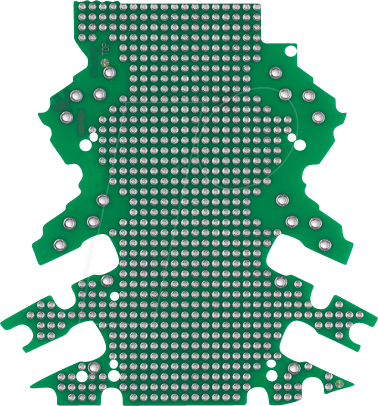 WAGO 2857-191 - Lochrasterplatine für Leergehäuse der WAGO Serie 2857