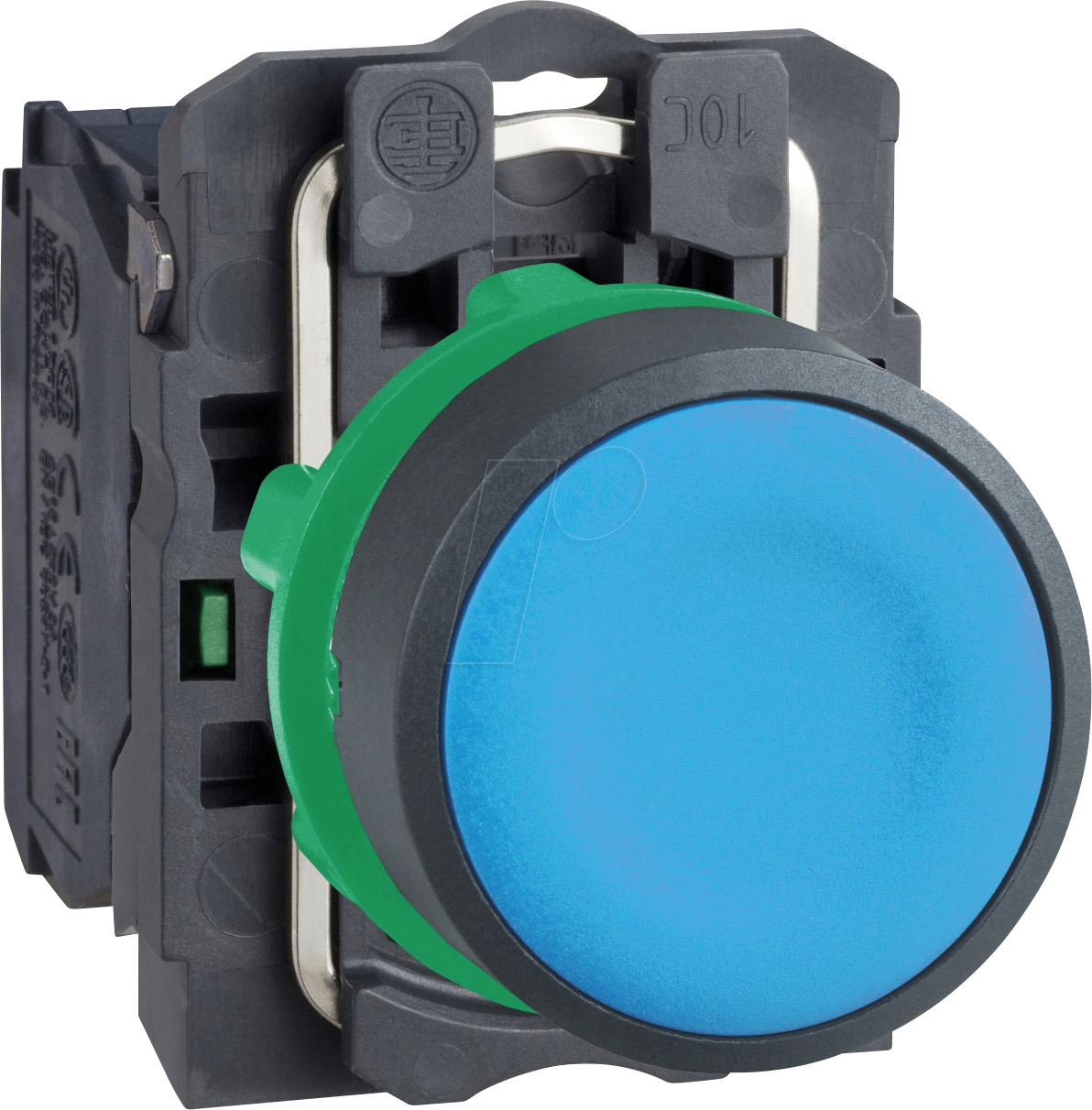 XB5AA61 - Drucktaster, Ø 22 mm, blau, Kunststoff, Komplettgerät