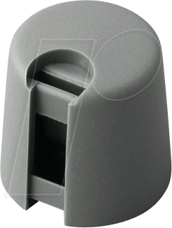 OKW TK-16-6 GR - Potentiometerknopf für Achse Ø 6 mm, grau