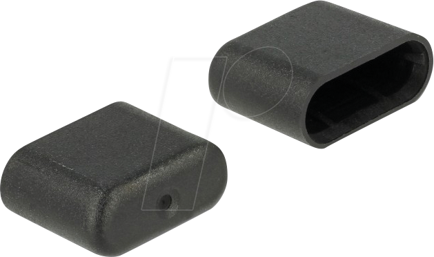 DELOCK 64008 - Staubschutz, USB C-Stecker 10 Stück, schwarz