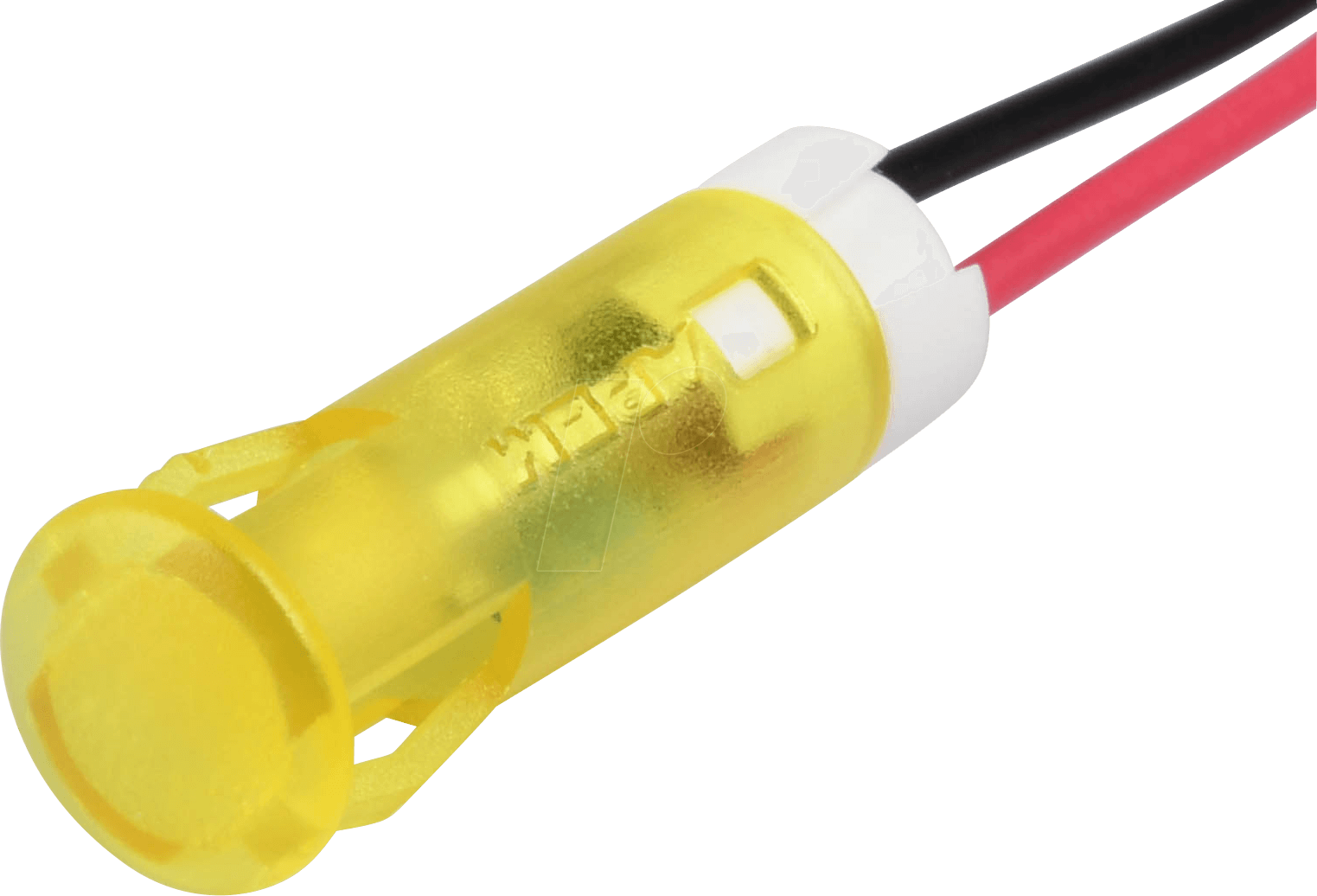 APM QS63 Y12 - LED-Signalleuchte, gelb, 12 V, Ø 6 mm, rund, bedrahtet