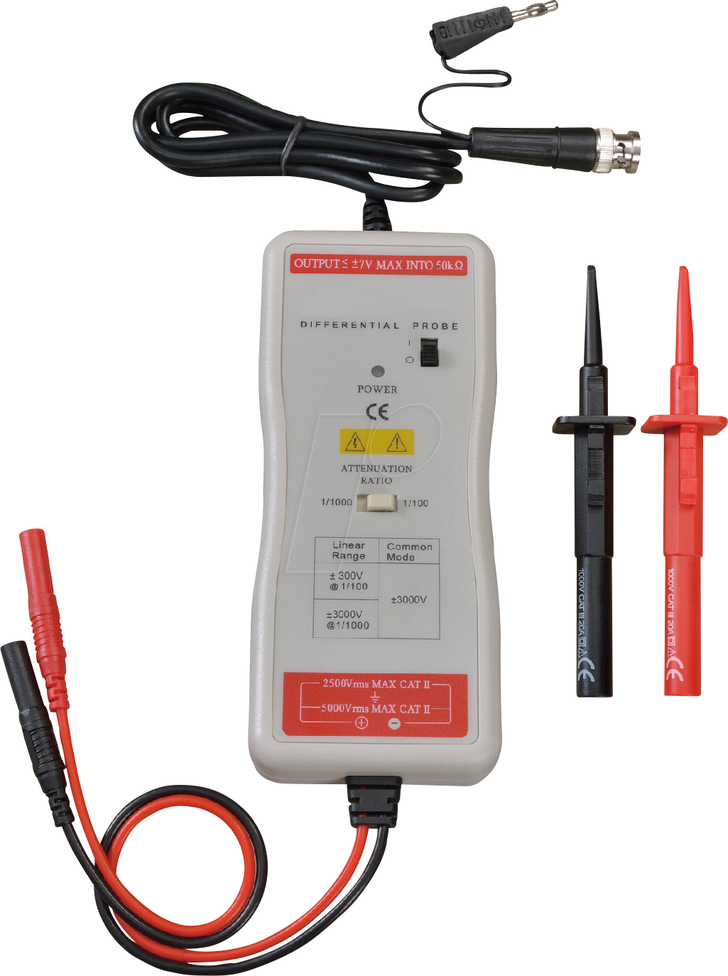 UT P32 - Differentialtastkopf, 1000:1 / 100:1, 50 MHz