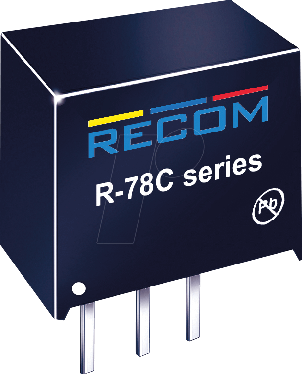 Thumbnail - R-78C15-10 - DC/DC-Wandler R78C, 18-42 Vin, Single, 15 Vout, 1000 mA, SIP-3
