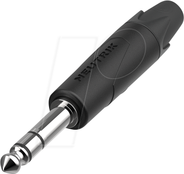 NEUTRIK NP3XX-NI - Klinkenstecker 3-polig, 6,35 mm, schwarz