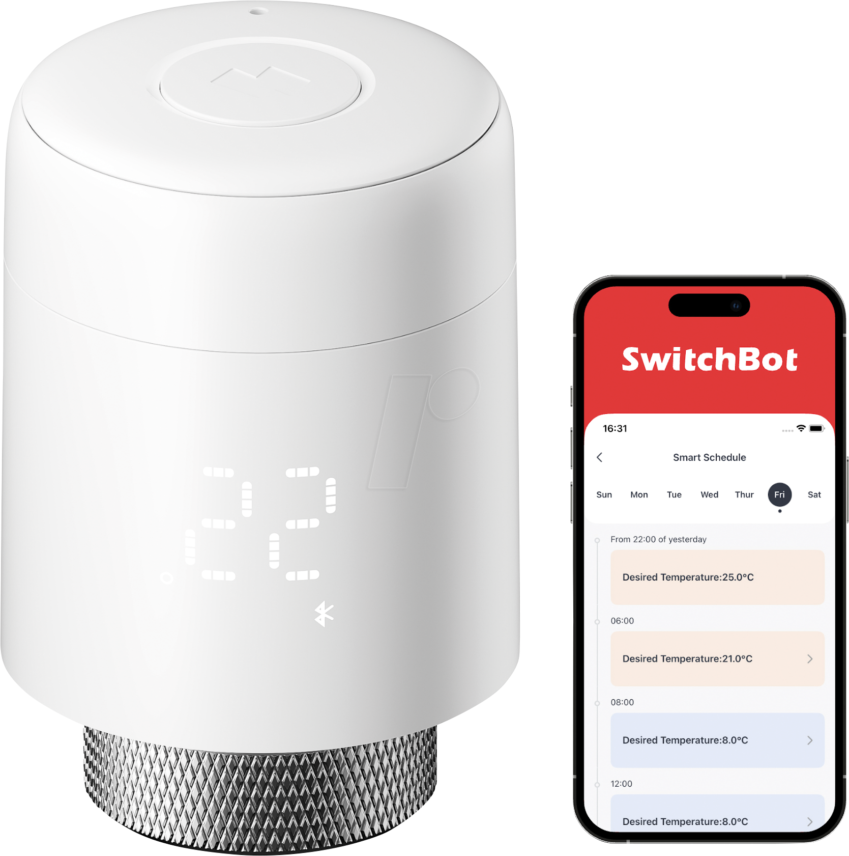 SWB W7830000 - Smartes Heizkörperthermostat, Matter-fähig