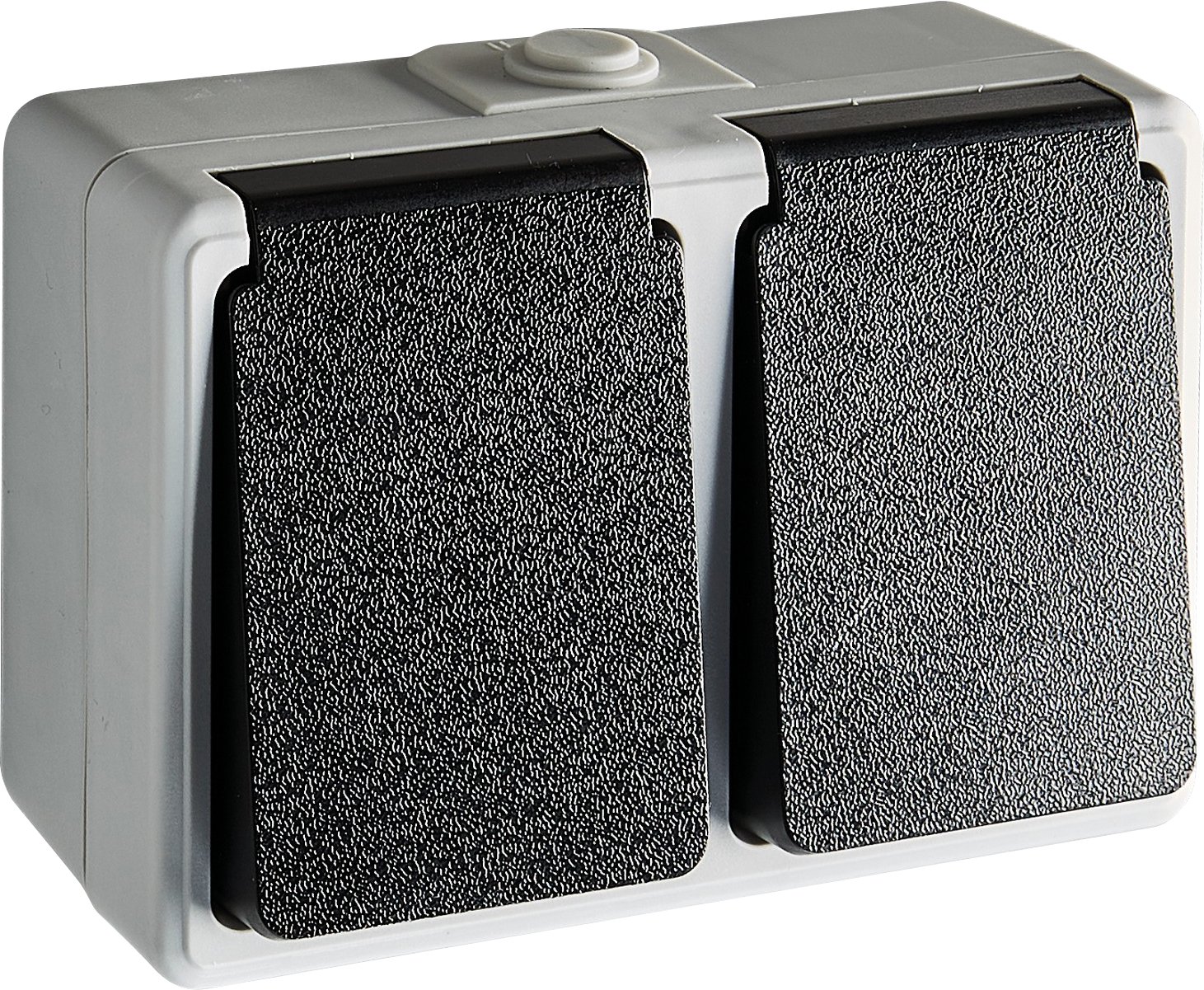 HEIT VO-501352 - MONSUN, Steckdose, 2-fach, waagerecht, lichtgrau