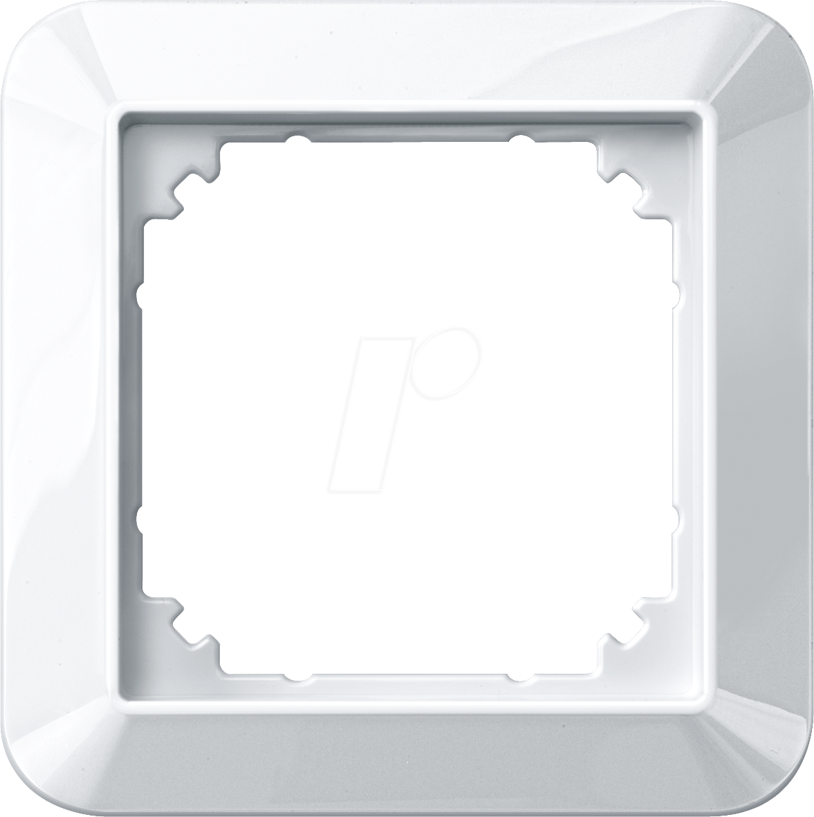 EL 1M 389119 - 1-M, Rahmen, 1-fach, polarweiß, glänzend