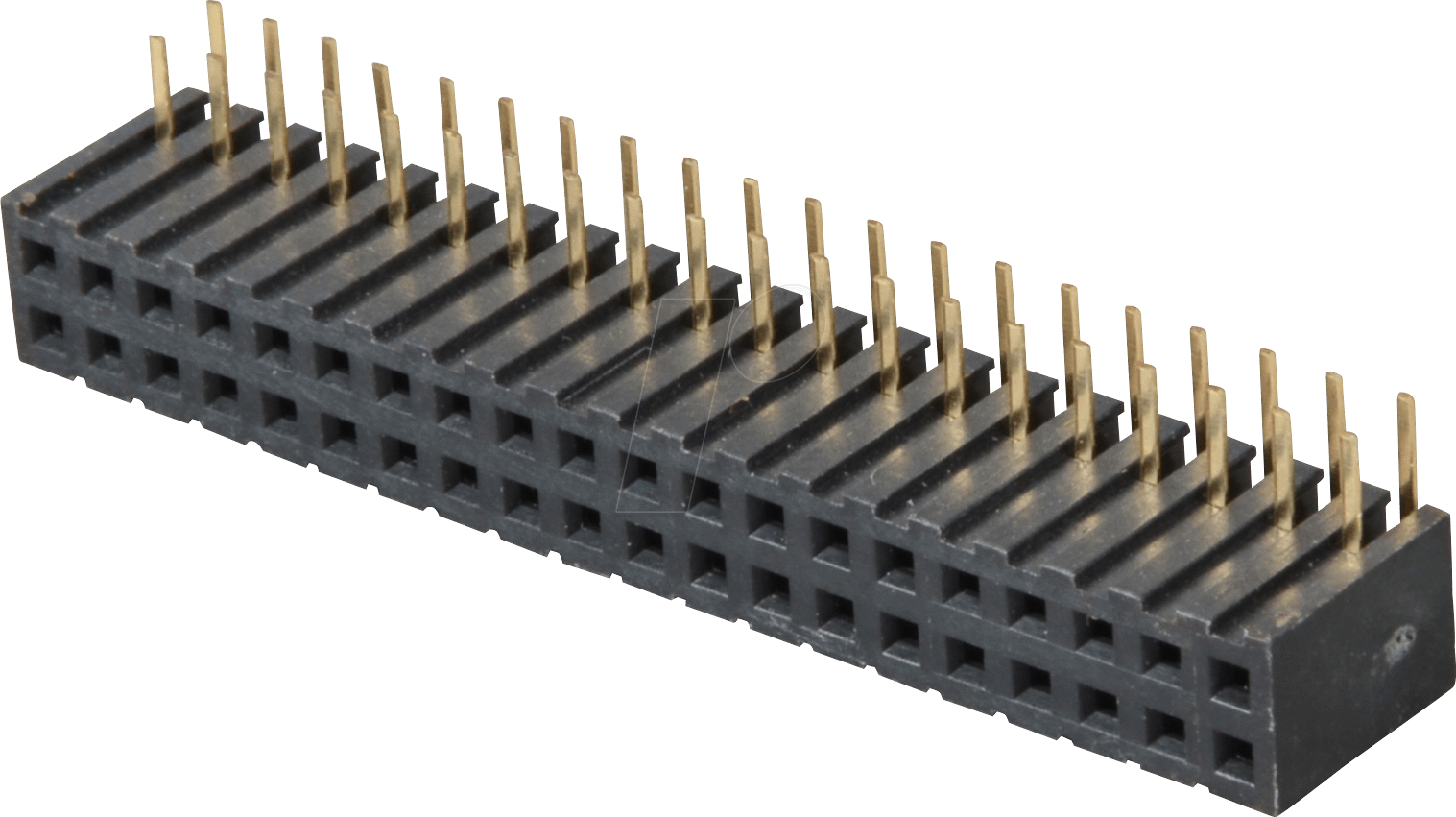 BL 2X20W 2,00 - 2x20pol. Buchsenleiste, gewinkelt, RM 2,00