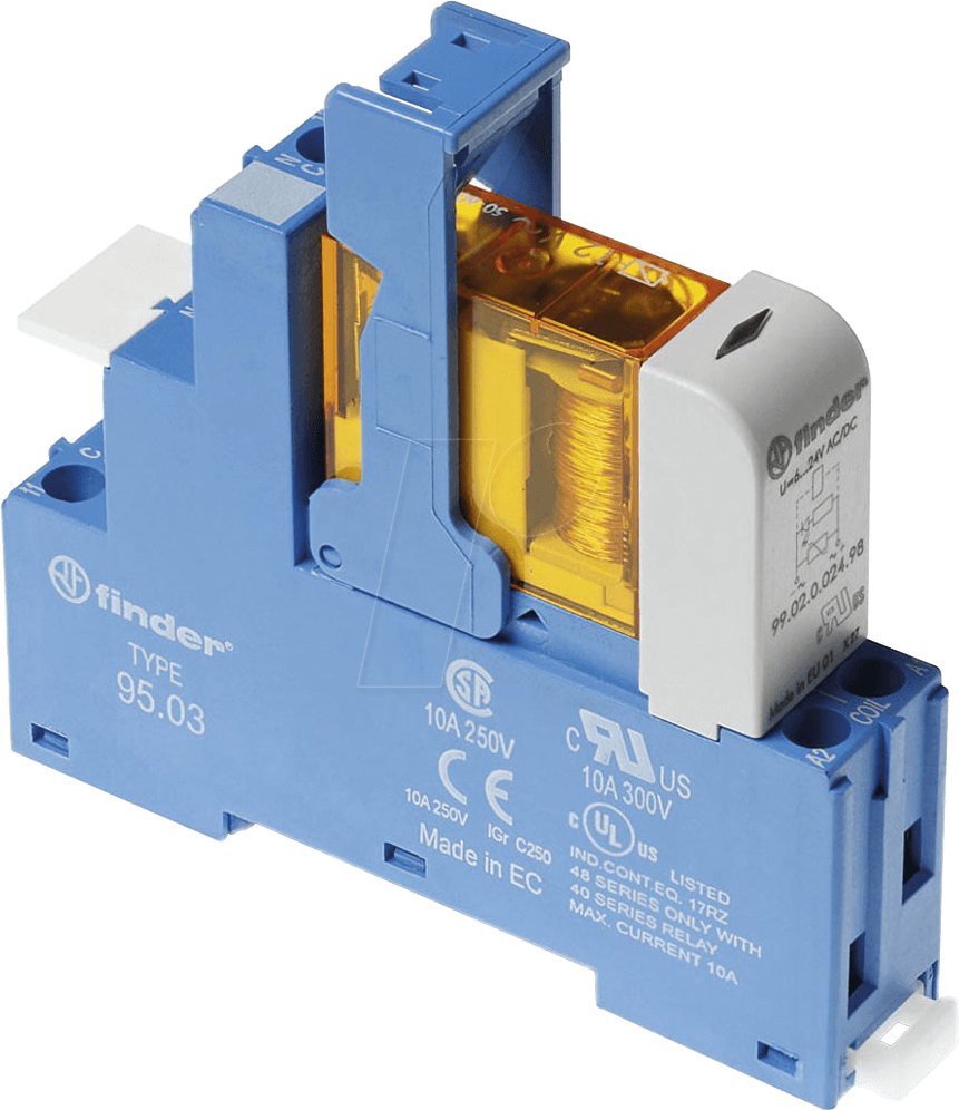 FIN 48.31.8 12V - Koppelrelais, 1 Wechsler, 10 A, 12 V AC
