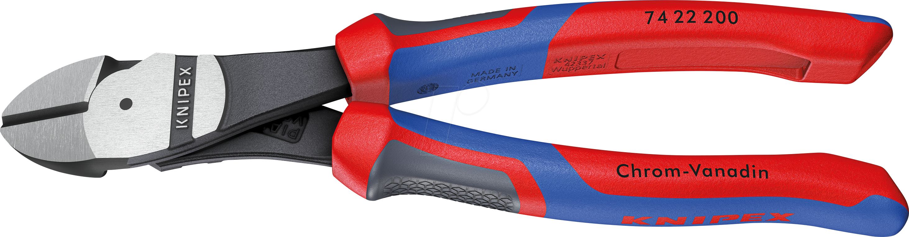 Thumbnail - KN 74 22 200 - Kraft-Seitenschneider, 200 mm, Kopf poliert