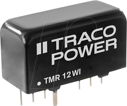 TMR 12-1215WI - DC/DC-Wandler TMR 12WI, 12 W, 4,5-18/24 VDC, SIL-8