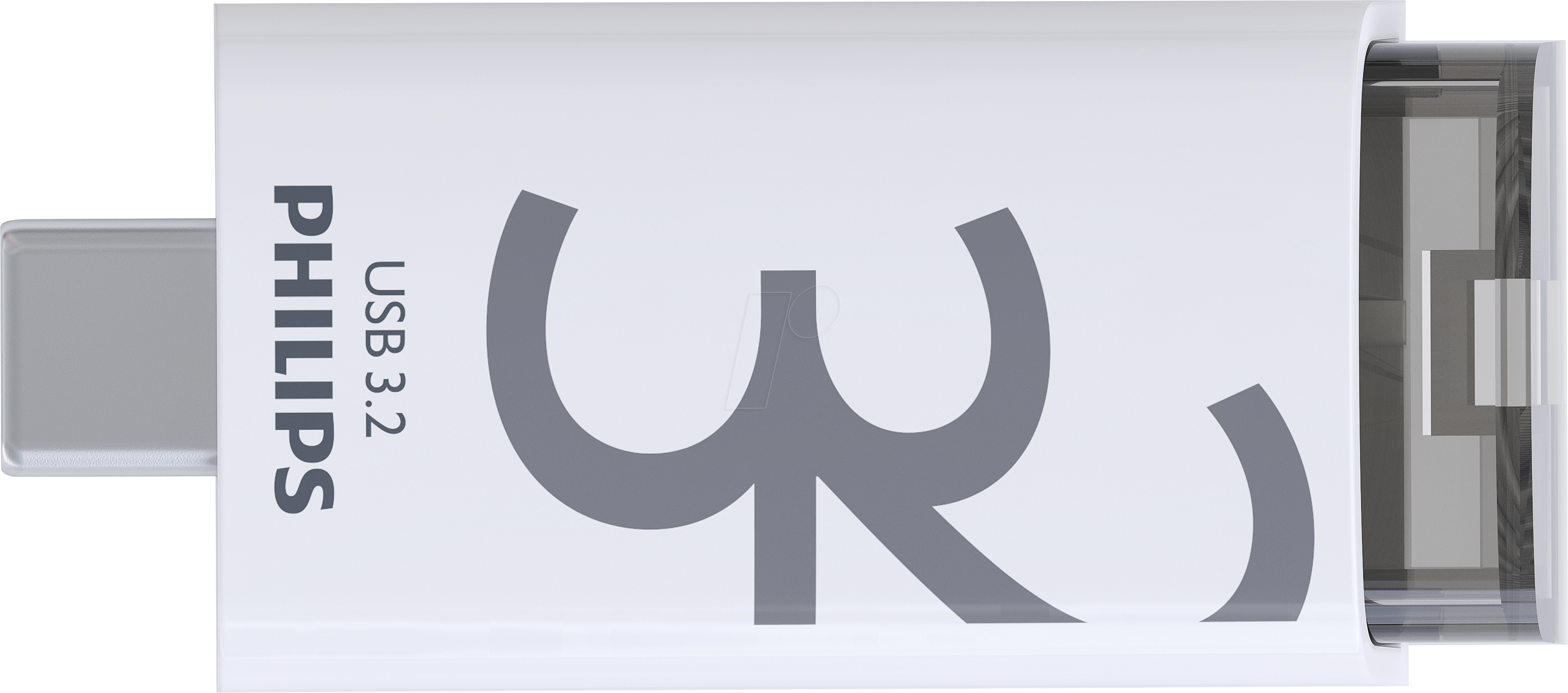 PHI FM32FD175B - USB-Stick, USB 3.2 Gen 1, 32 GB, USB-C Click Shadow Grey