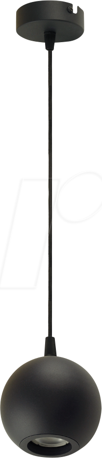 ELED 700130 - Pendelleuchte, GU10, rund, schwarz