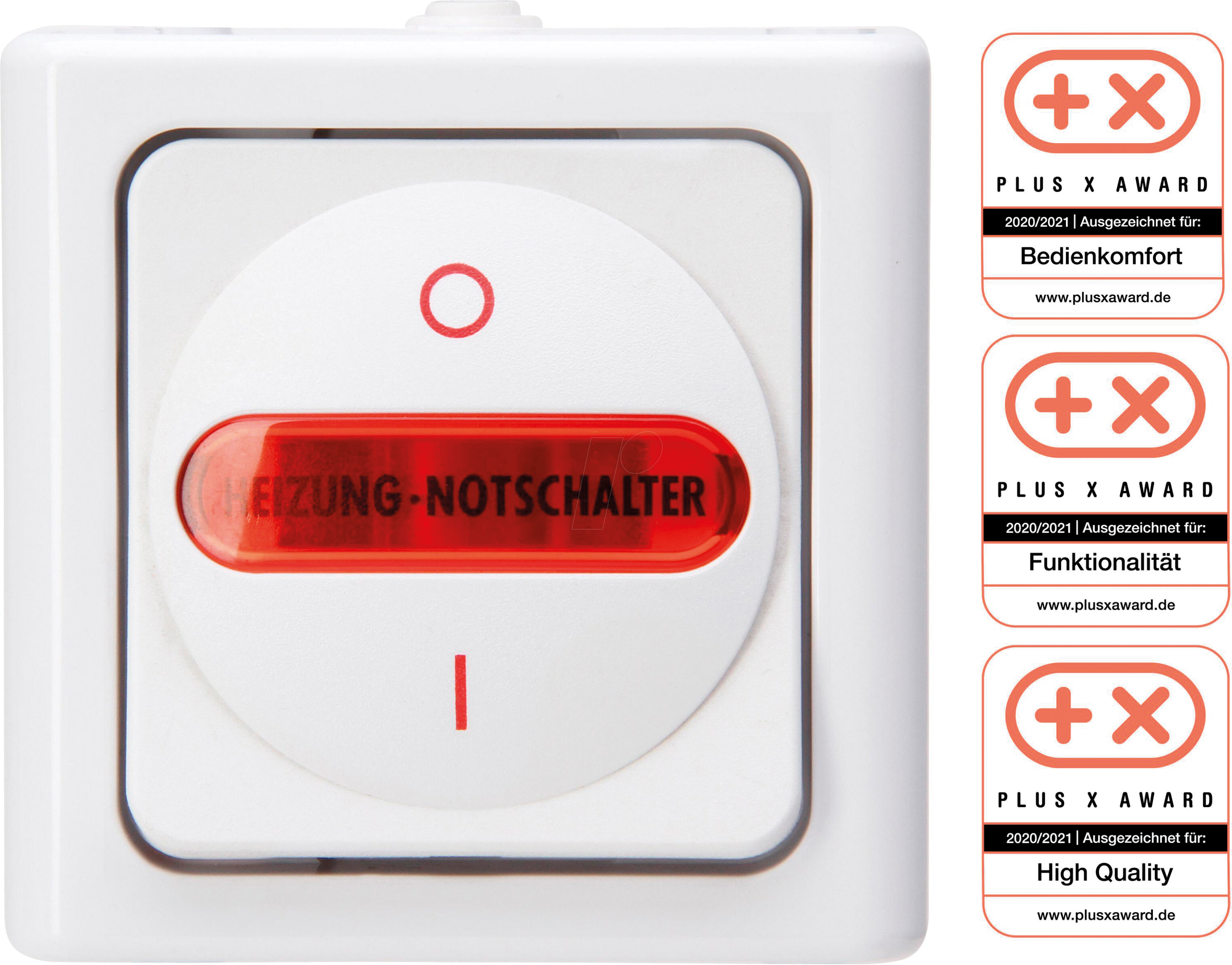 EL BE 562302000 - BLUE ELECTRIC - Heizungshauptschalter, arktisweiß