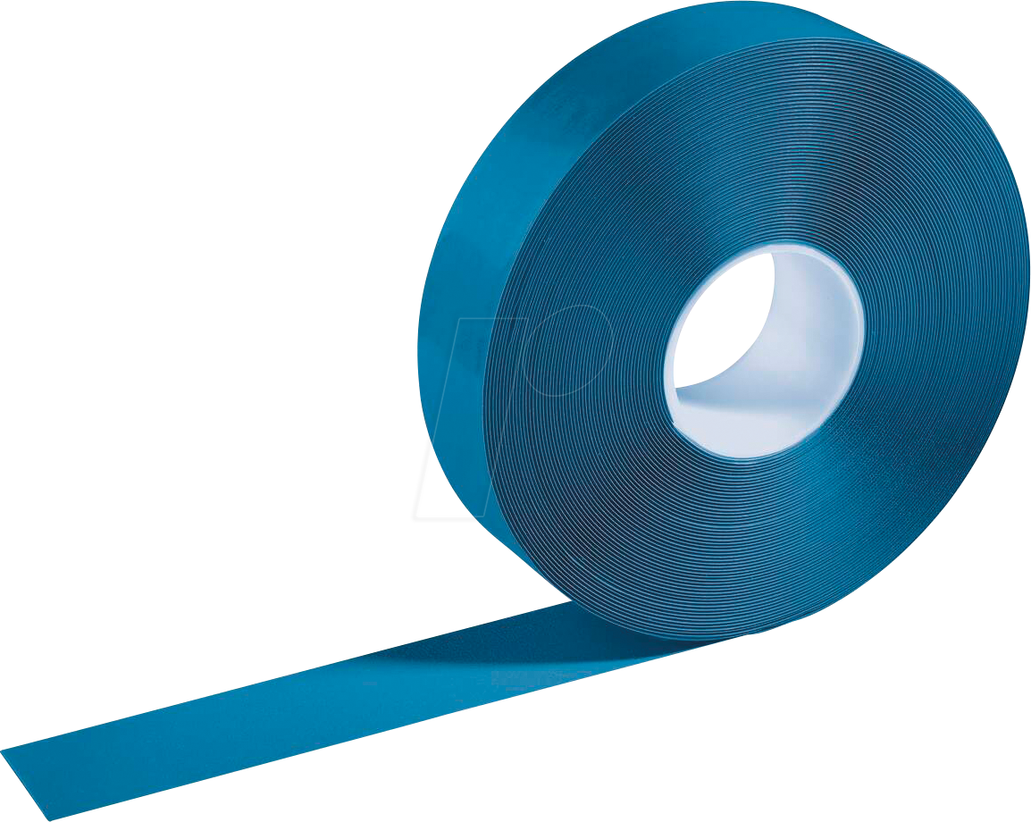DURABLE 102106 - Bodenmarkierungsband, blau, 0,5 mm dick, 50 mm x 30 m