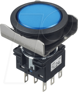 ID LBW6BM1T6S - Einbautaster LBW, 26 mm , 2 CO