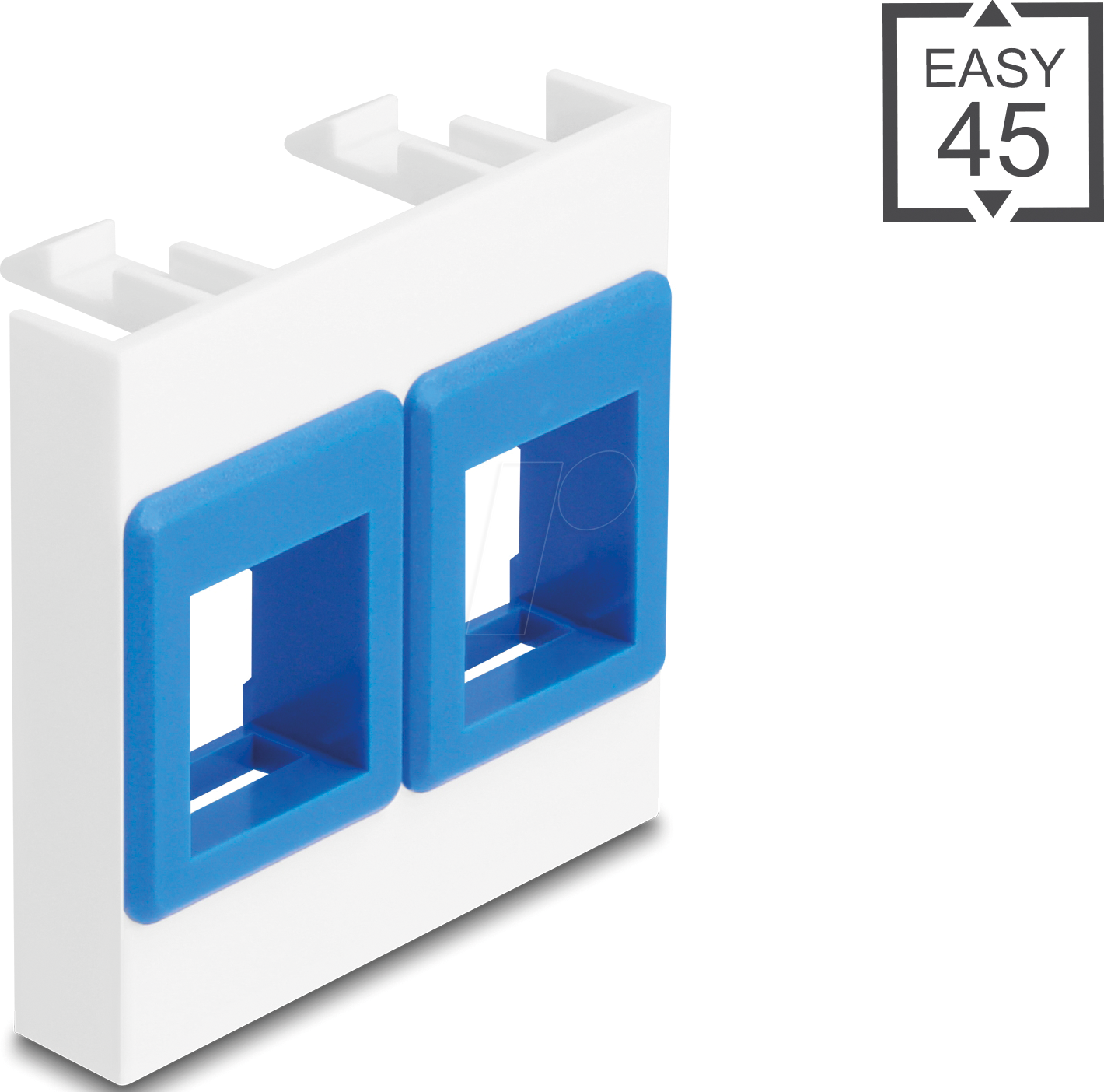 DELOCK 81557 - Easy 45 Modul 2x Keystone Halterungen 45 x 45 mm