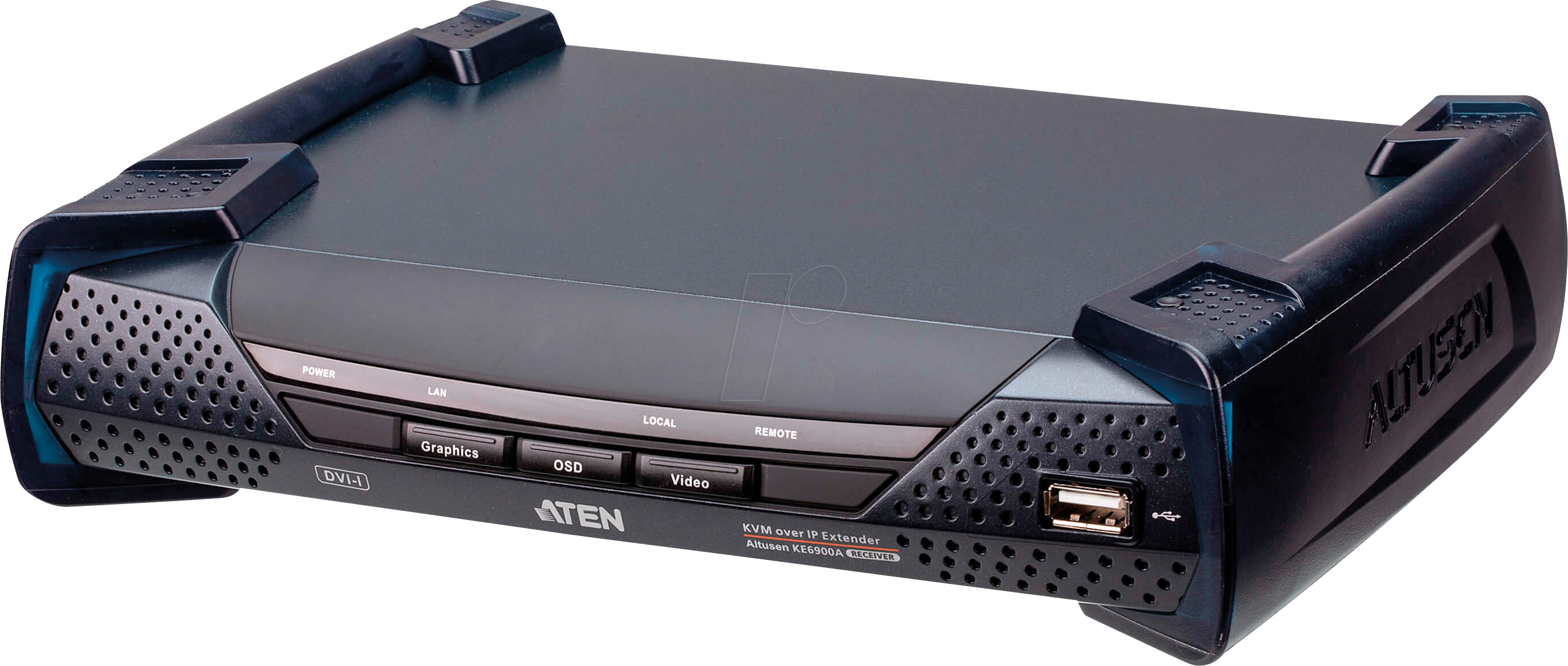 ATEN KE6900AR - KVM Over IP Empfänger, DVI, SFP, USB, Audio