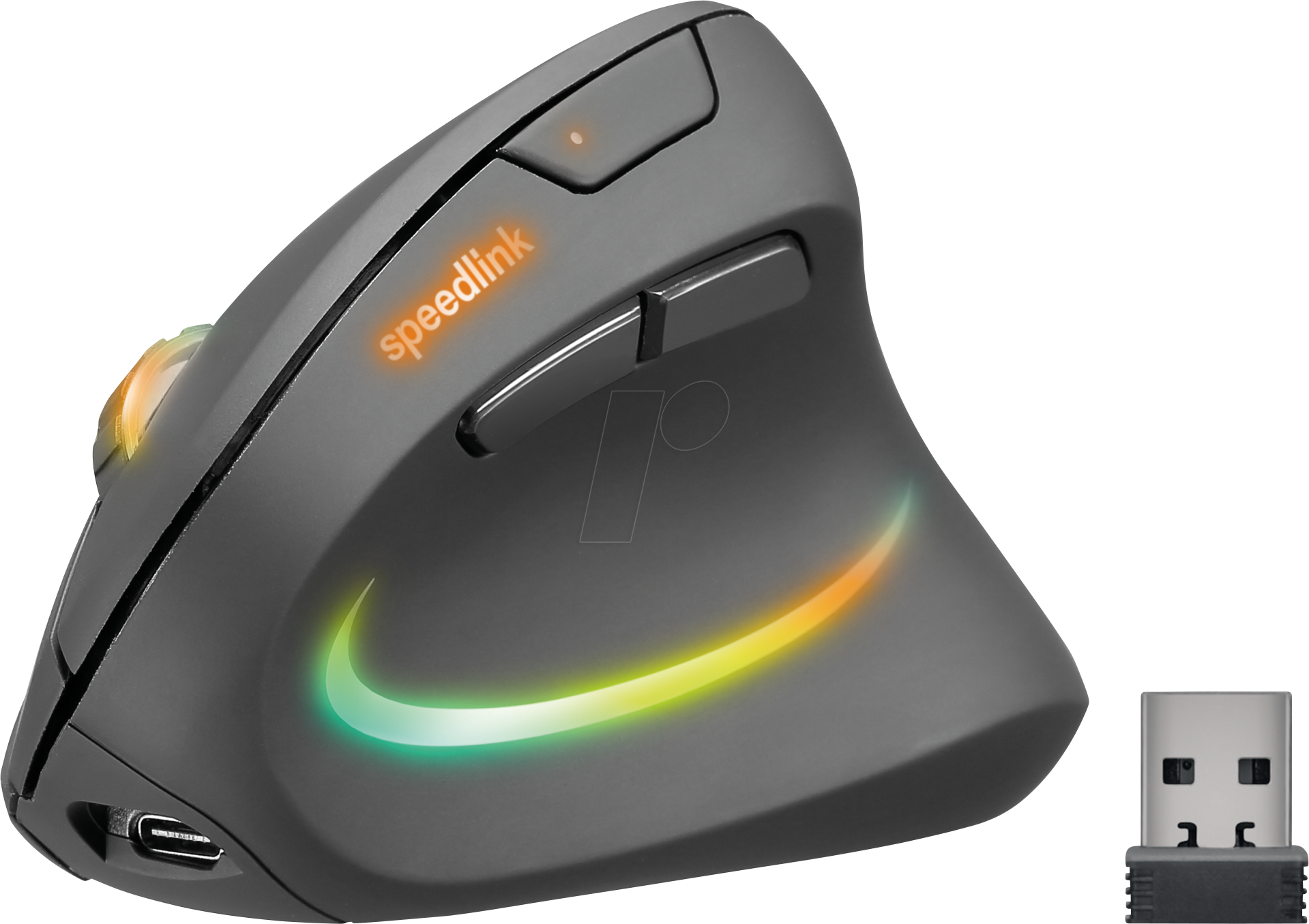 SL-630026-BK - Maus (Mouse), Bluetooth/Funk, vertikal, RGB, schwarz