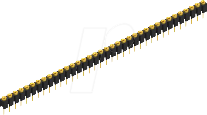 FIS MK 01 36G - Buchsenleiste, 1-reihig, 1 x 36 - 2,54 mm