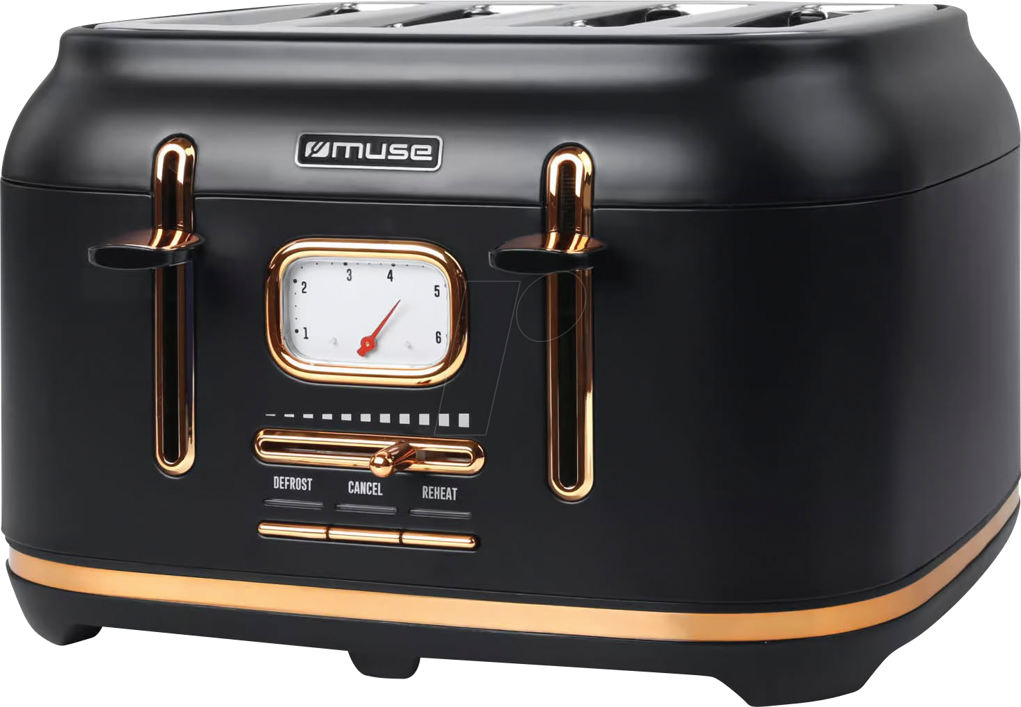 MUSE MS-131 BC - MUSE Edelstahl-Toaster schwarz MS-131 BC