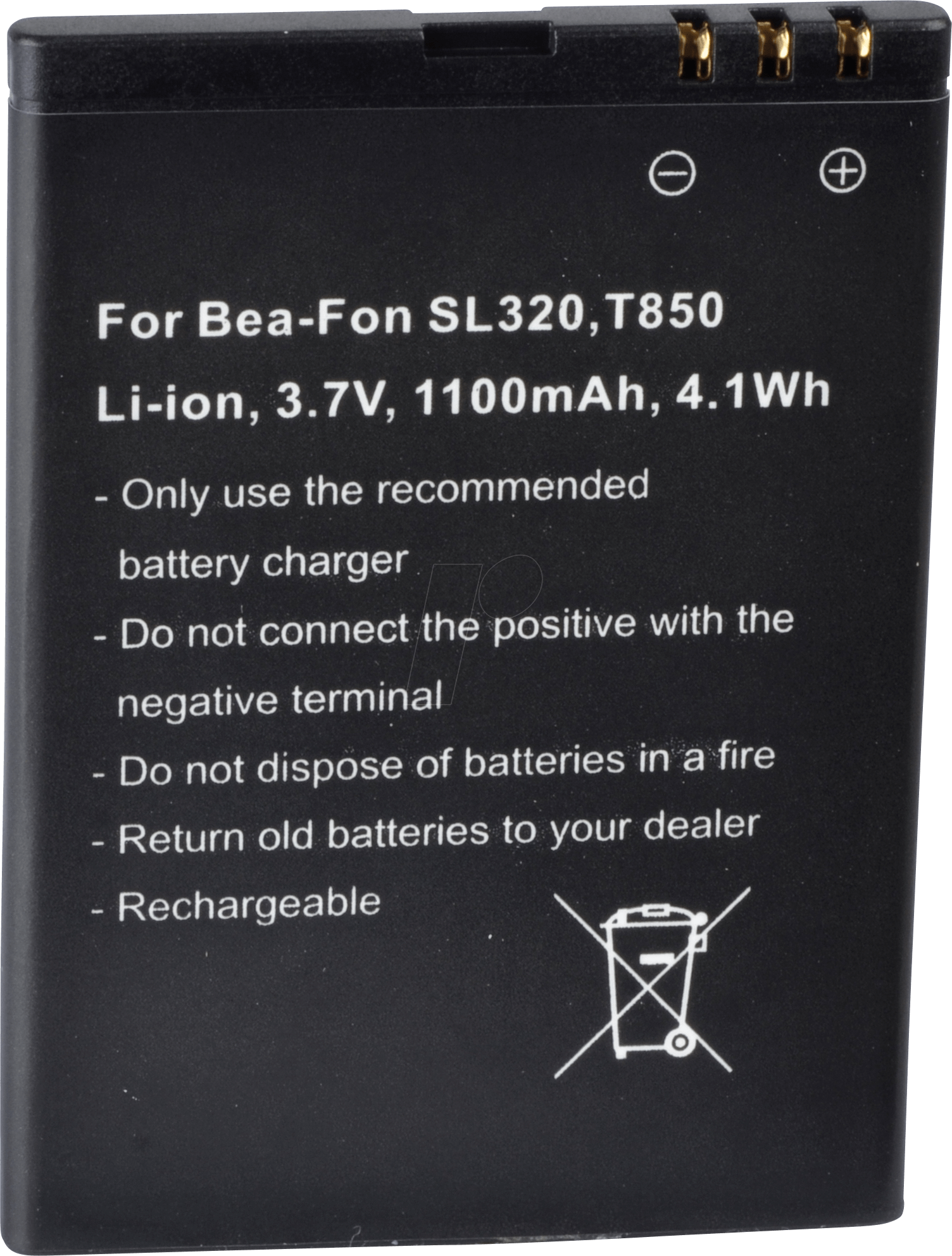 AKKU BEA 3 - Ersatzakku, BEA-FON SL320, Li-ion, 1100 mAh