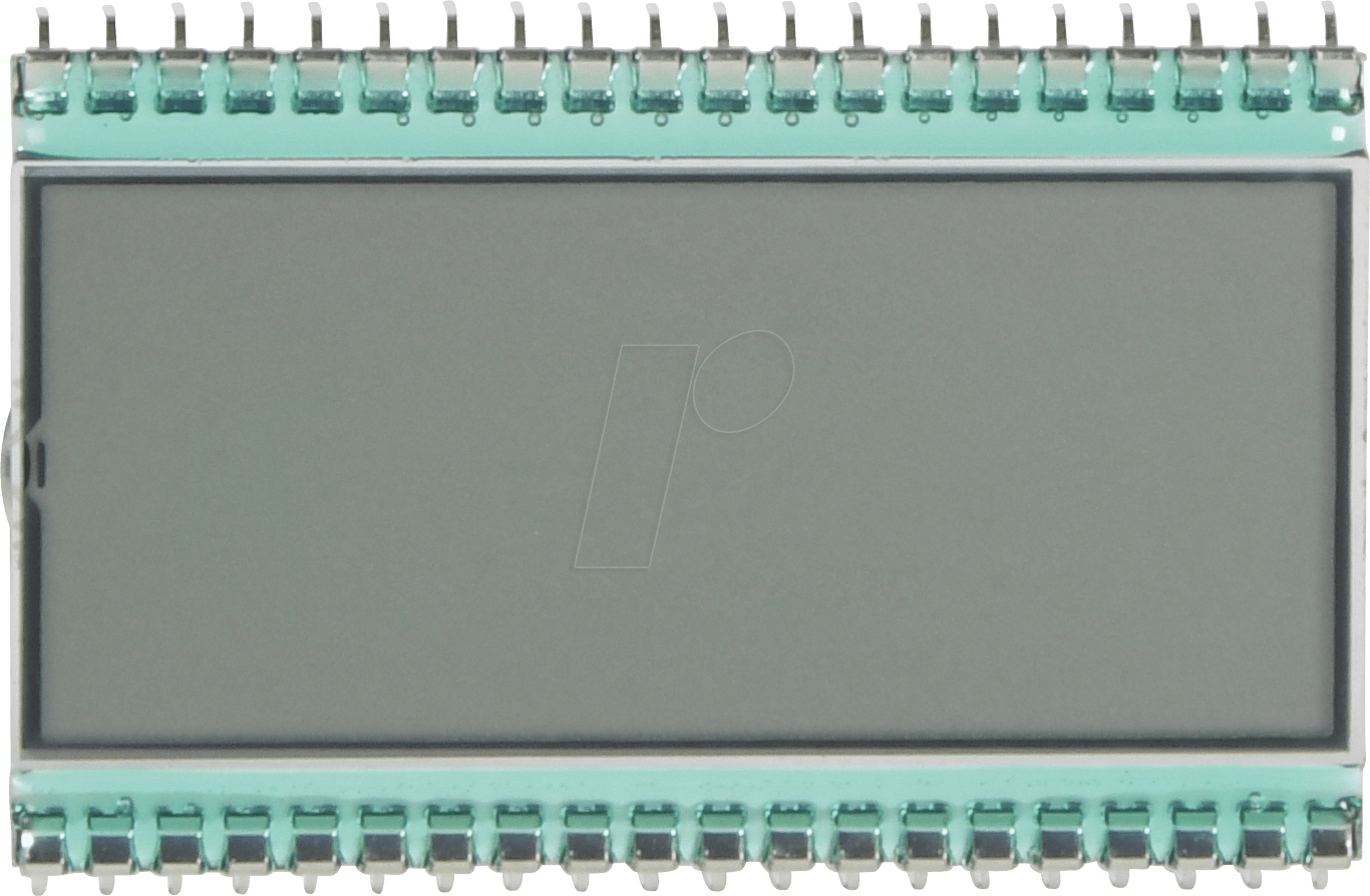 LCD-7S 4-13 A - LCD-7-Segment, 1x4,0, H:12,7mm, reflektiv
