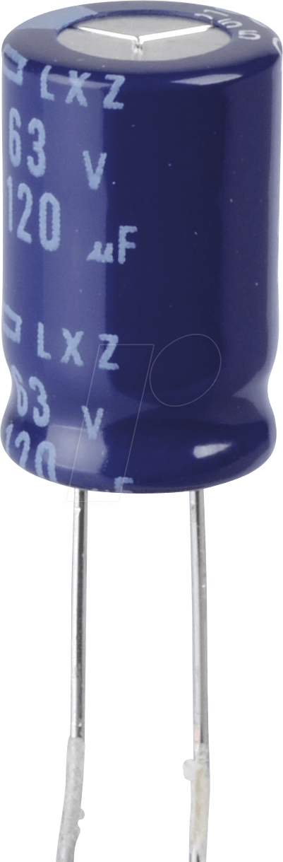 RAD LXZ 63/120 - ELKO, 120µF, 63V, 105°C