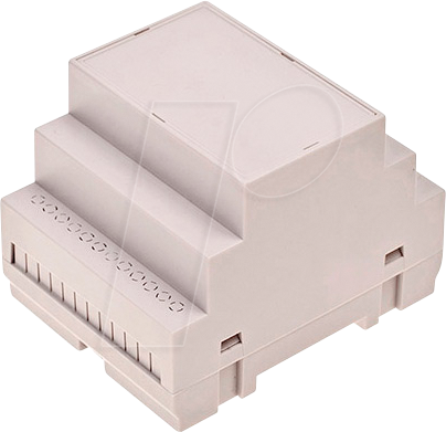 Thumbnail - 4U65070907310 - Hutschienengehäuse, 70 x 90 x 65 mm, lichtgrau