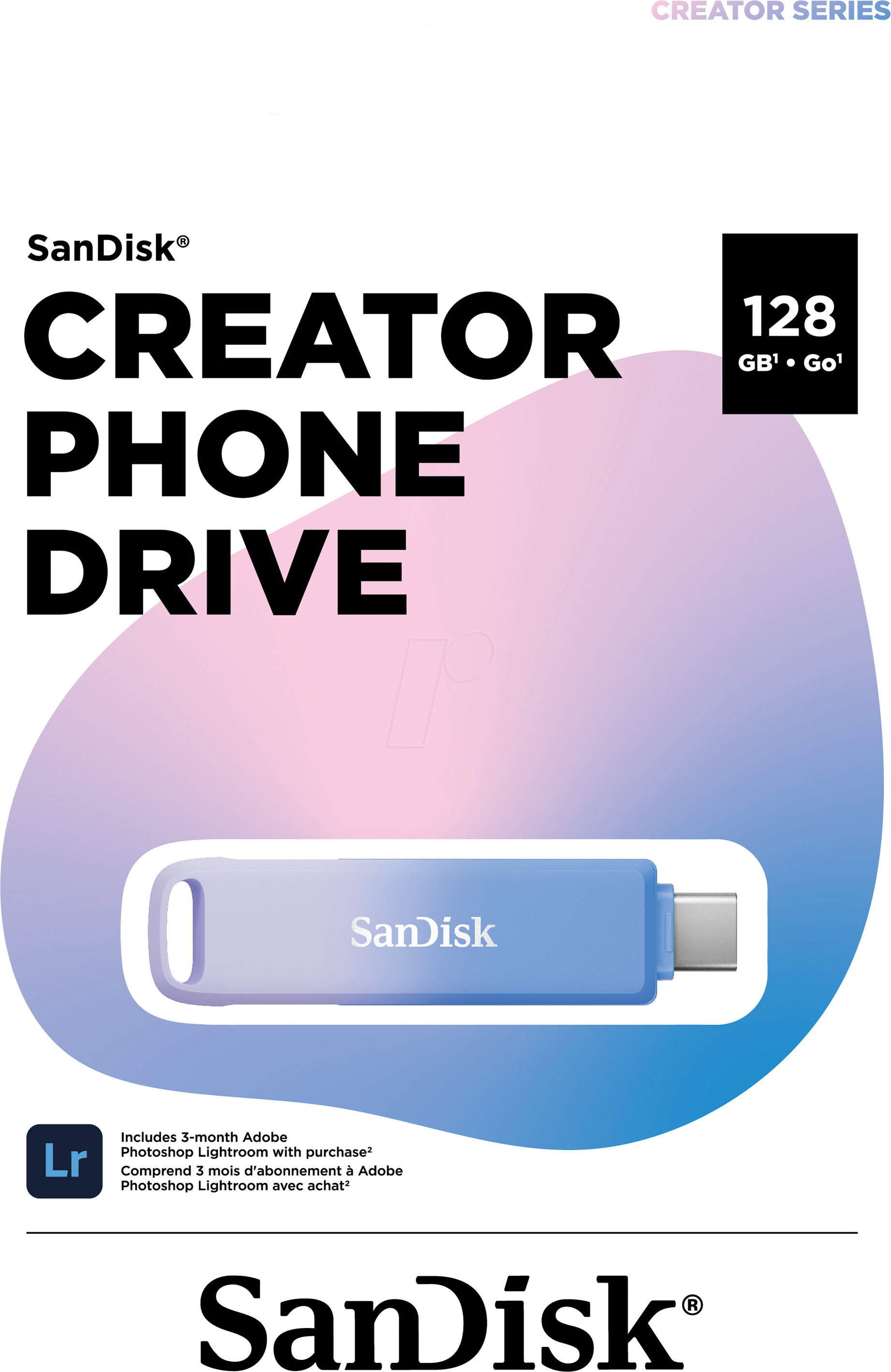 SDIXD0N128GGN6TP - USB-Stick, USB 3.2 Gen1, 128 GB, Creator,  USB-C/Lightning
