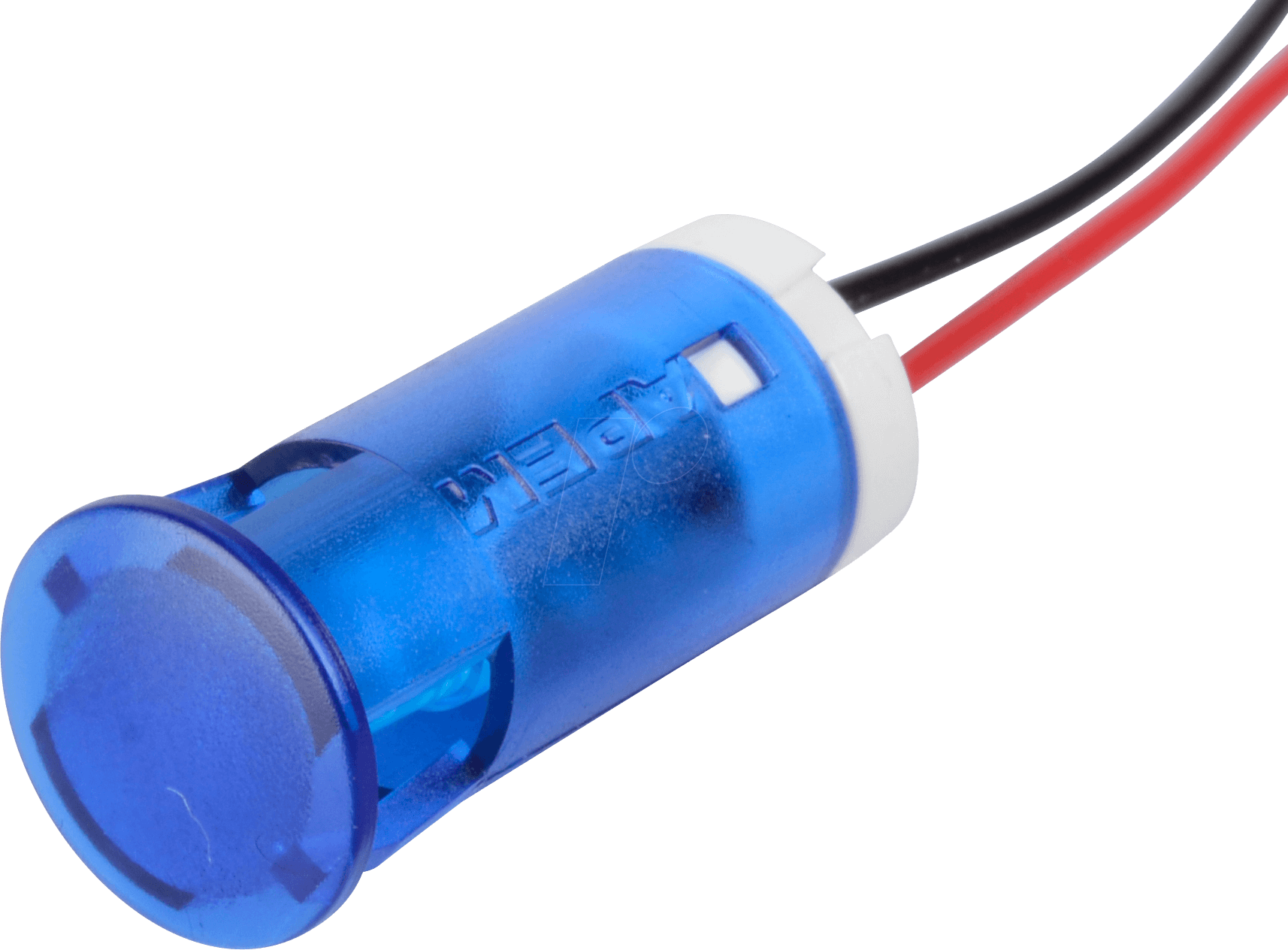 APM QS123 B12 - LED-Signalleuchte, blau, 12 V, Ø 12 mm, rund, bedrahtet