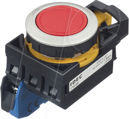 ID CW4BM1E10R - Einbautaster CW, 28 mm , 1 NO, rot