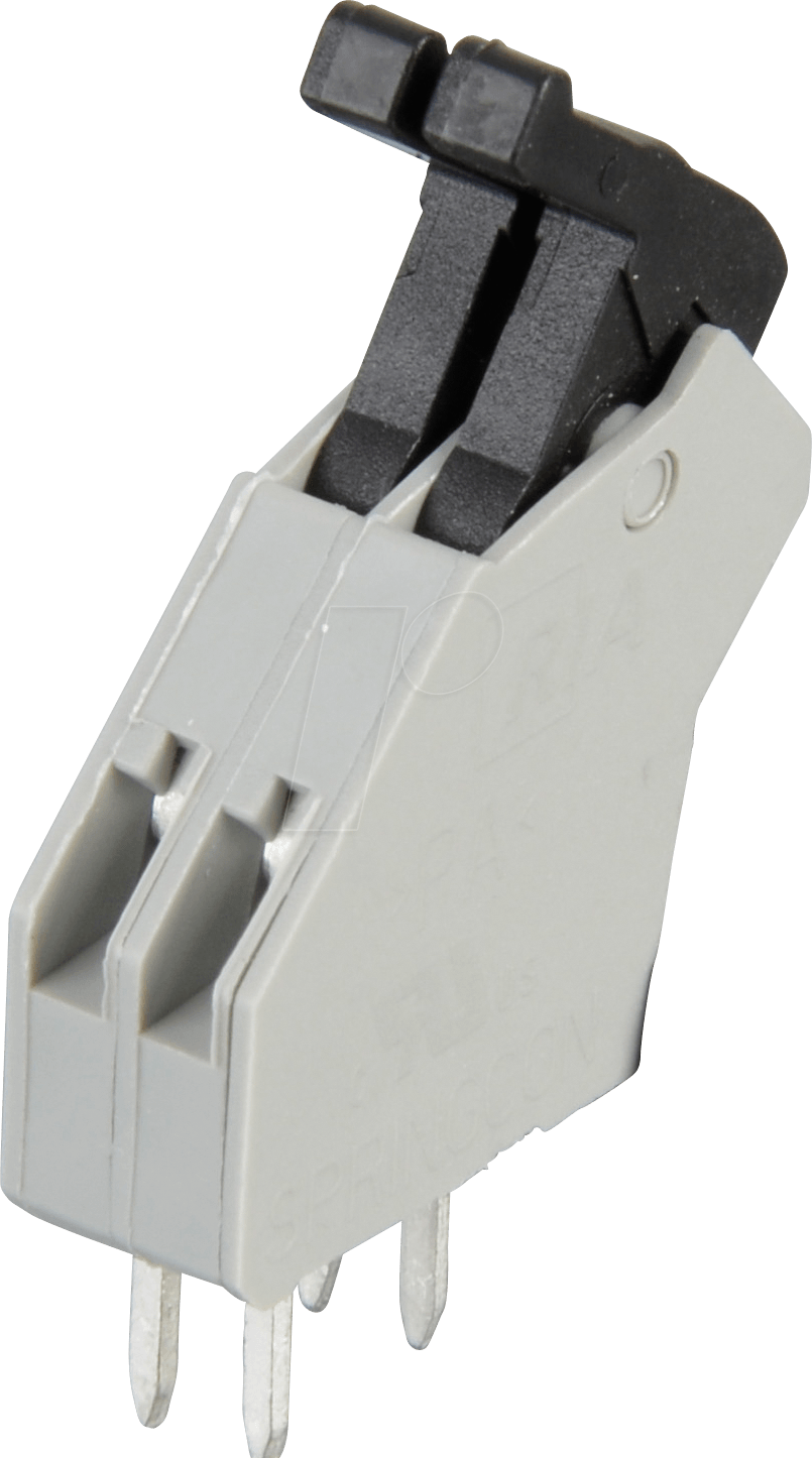 AST 041-02 - Federkraftklemme, 2-pol, Ø 0,08 - 0,5 mm, RM 2,5