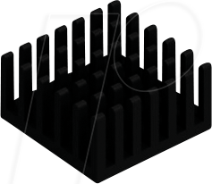 ICK PGA8X8X12 - PGA-Kühlkörper, 23x23x12,3 mm, 14,8 K/W
