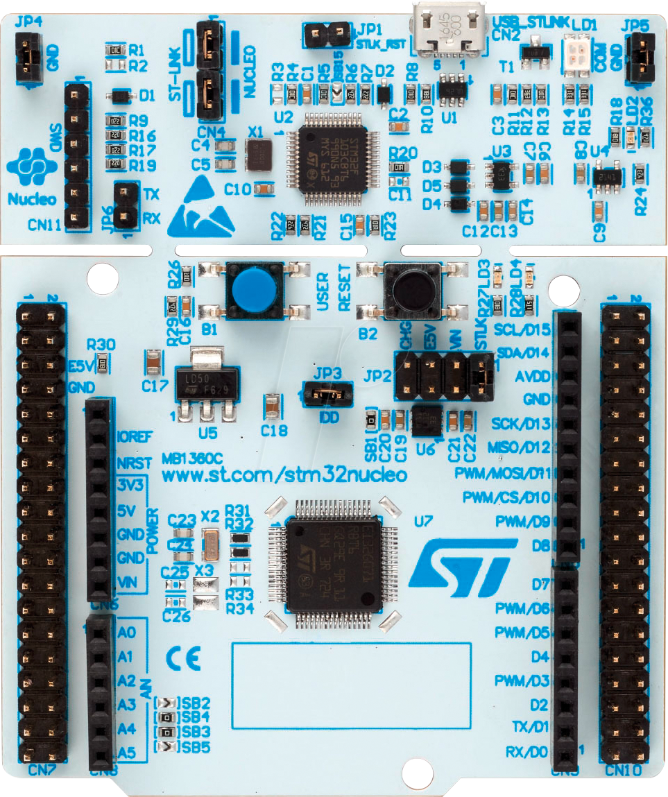NUCLEO G0B1RE - Nucleo-64, ARM Cortex M0+, STM32 G0B-Serie