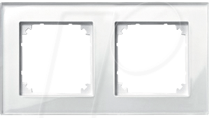 EL MP 489219 - M-PLAN, Echtglasrahmen, 2-fach, brillantweiß, antibakteriel