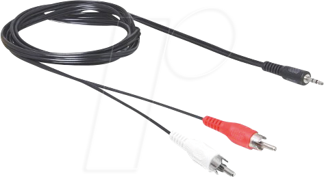 DELOCK 84000 - Audio Kabel 3,5 mm Klinkenstecker > 2 x Cinch Stecker 1,5 m