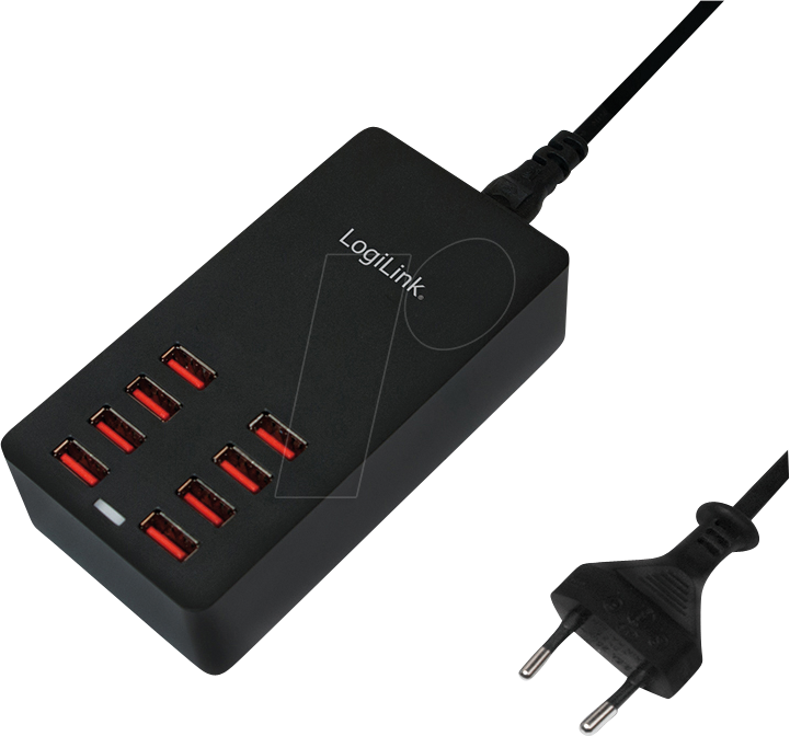 LOGILINK PA0140 - USB-Ladegerät, 44 W, 8x USB-A, 8800 mA