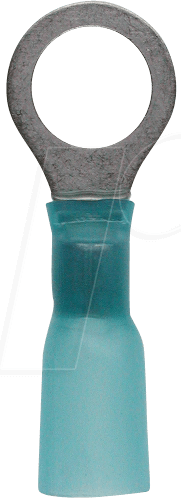 WE K402080HS - Ringkabelschuh mit Schrumpfschlauch - 1,5 … 2,5 mm², M8, blau