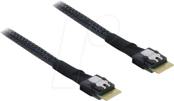 DELOCK 83016 - Slim SAS SFF-8654 4i zu Slim SAS SFF-8654 4i, PCIe 4.0, 0,5 m