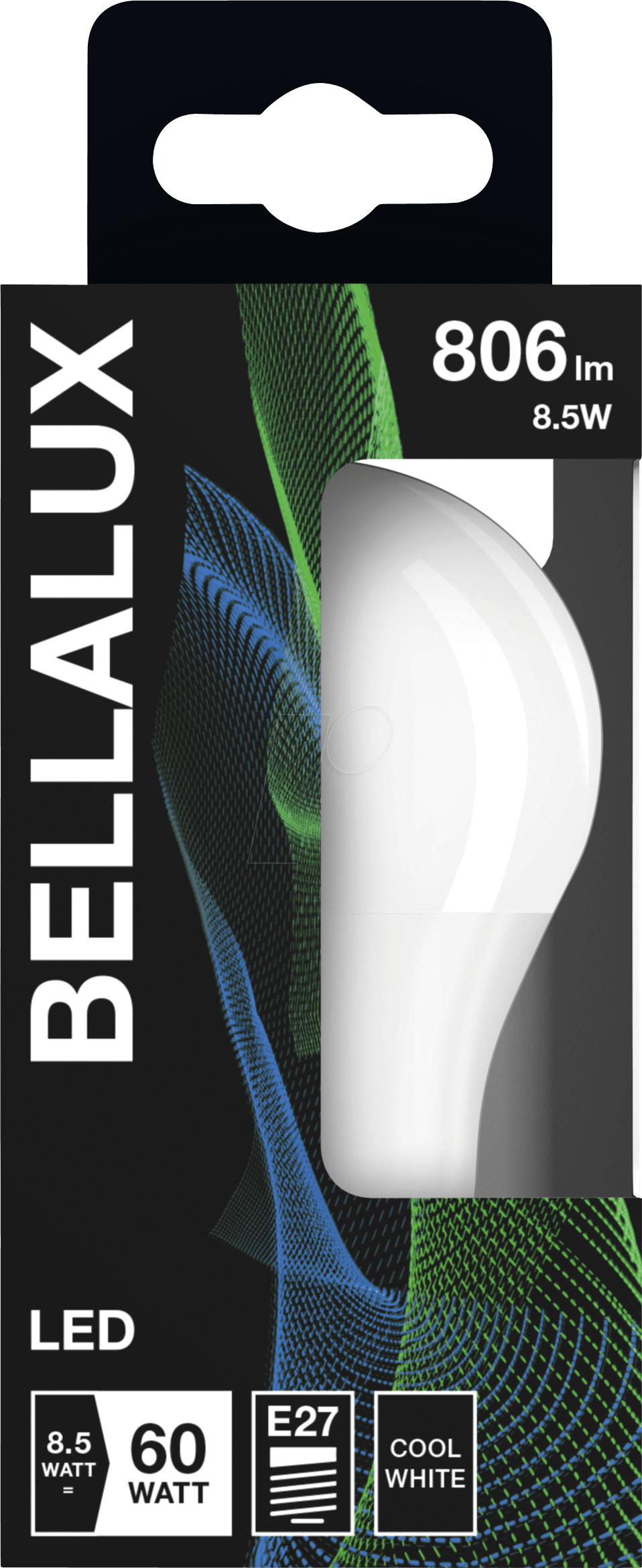 BELLA 5128088 - LED-Lampe E27, 8,5 W, 806 lm, 4000 K