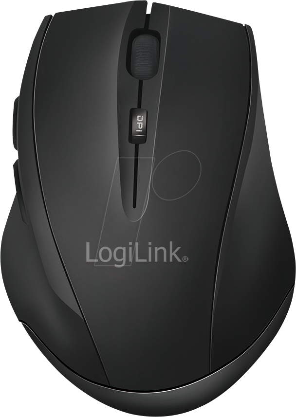 LOGILINK ID0032B - Maus (Mouse), Funk, ergonomisch, schwarz
