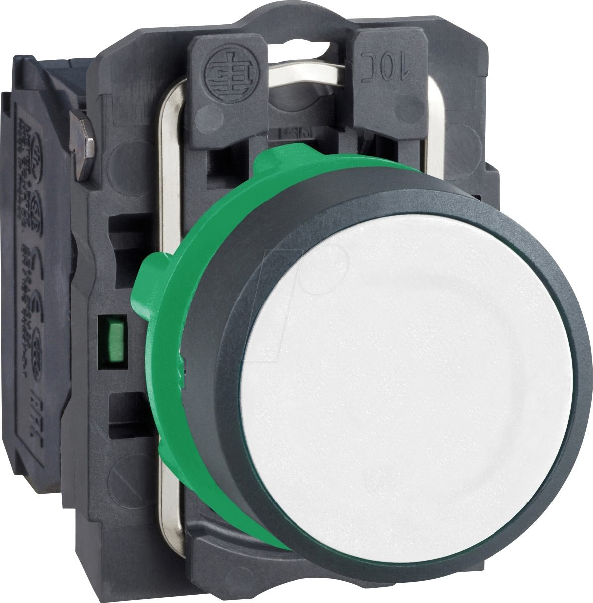 XB5AA11 - Drucktaster, Ø 22 mm, weiß, Kunststoff, Komplettgerät