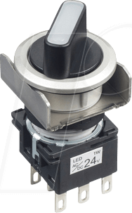 ID LB6MF2T64W - Wahlschalter LB, 22 mm , metallic