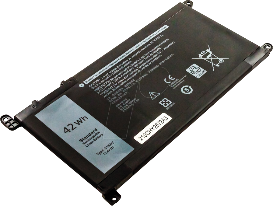 AKKU 54061 - Notebook-Akku für Dell, Li-Po, 3684 mAh