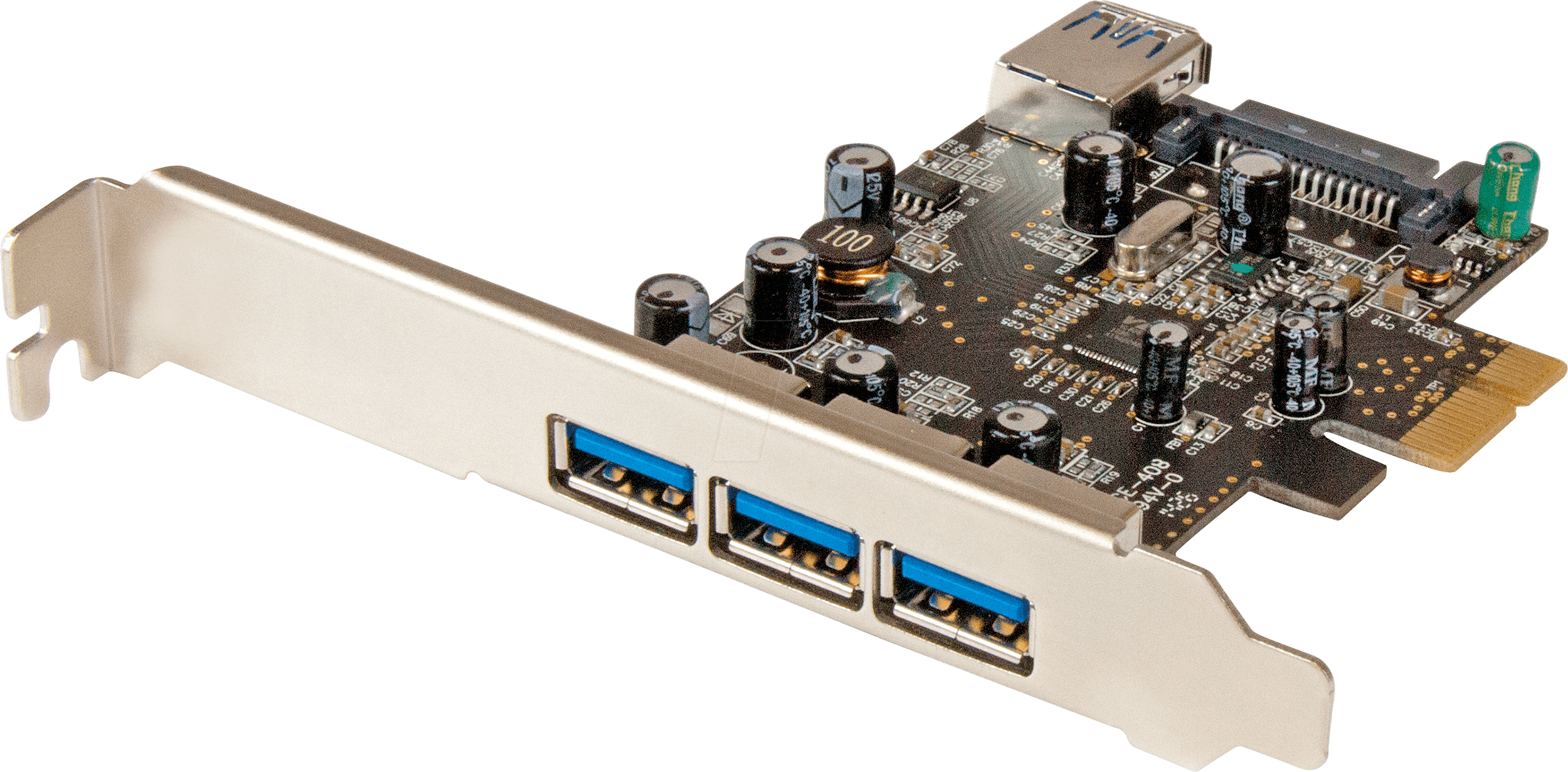 ST PEXUSB3S42 - PCIe Karte, 3 intern 1 extern Port USB 3.0, Low Profile