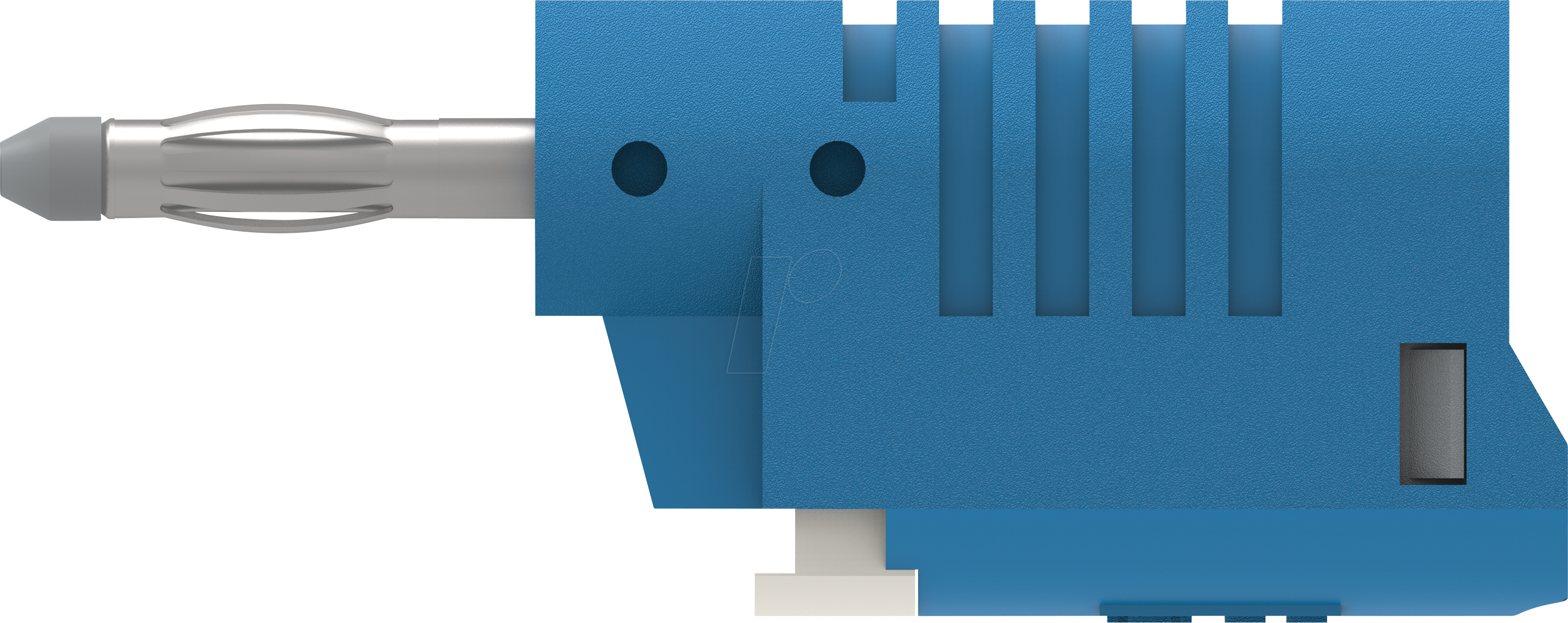 PJP 1089-BL - Bananenstecker mit Schiebhülse, 4mm, stapelbar, blau