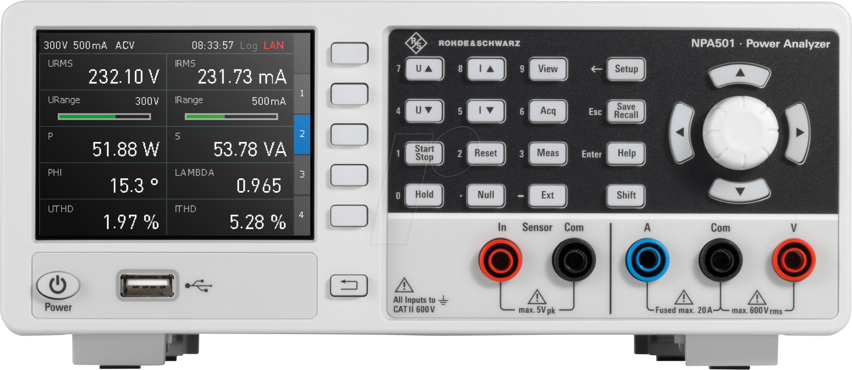 NPA501-G - Leistungsanalysator, NPA 501 DC bis 100 kHz, GPIB
