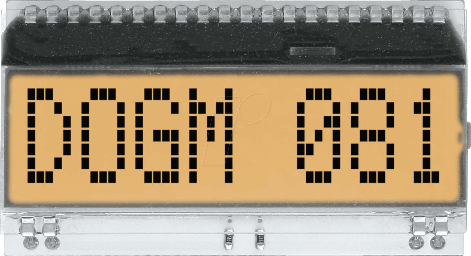 EA DOGM081E-A - LCD-Textmodul, 48,3 x 12 mm, gelb / grün
