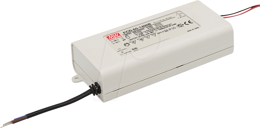 Thumbnail - MW PCD-60-700B - LED-Trafo, 54 W, 50 - 86 V DC, 700 mA, AC-Dimmung